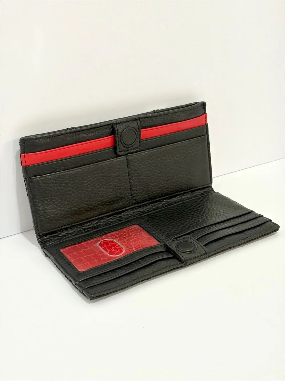 HAMMITT 110 North In Black Leather With Gunmetal Hardware EUC